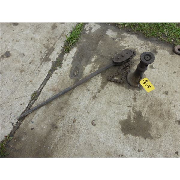 ANTIQUE JACK STAND, TIGHTENER