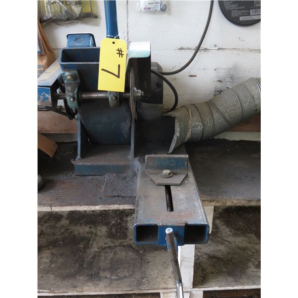 CUT OFF SAW C/W VISE (BUYER TO REMOVE)