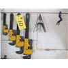 Image 1 : 4- PIPE WRENCHES (ON WALL)