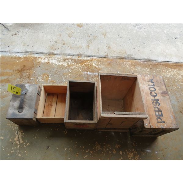 5 - WOODEN BOXES (PEPSI, CIL)