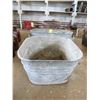 Image 3 : 2 - GALVANIZED WASH TUBS, GLASS INSULATORS