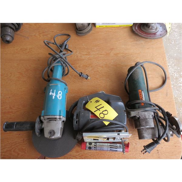 GRINDER, JIG SAW AND SNIPPER