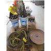 Image 2 : 4 - JACK STANDS, 5 - DISCS, ASSORTED ELECTRICAL WIRE & SCRAP