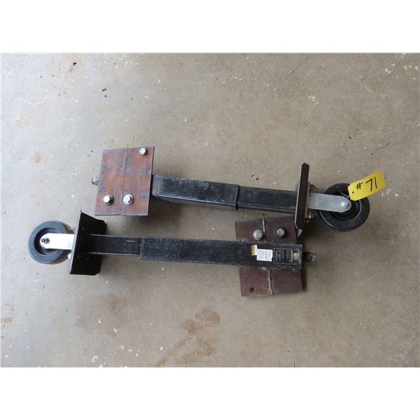 2 - WHEELS WITH PLATES