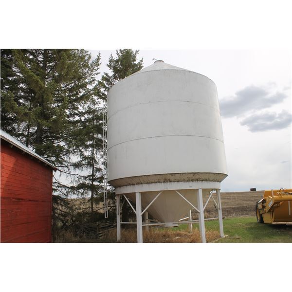 3 RING HOPPER BIN C/W DOUBLE SKID