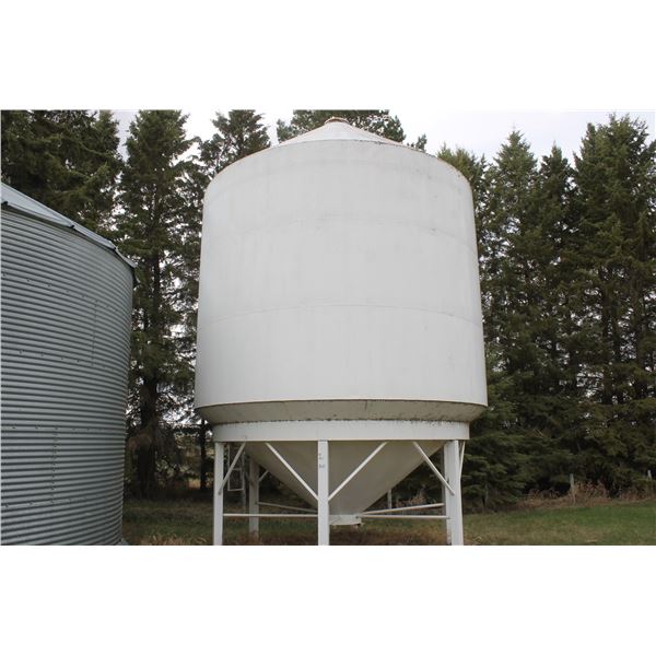 3 RING HOPPER BIN, APPROX 3300 BU C/W SKID