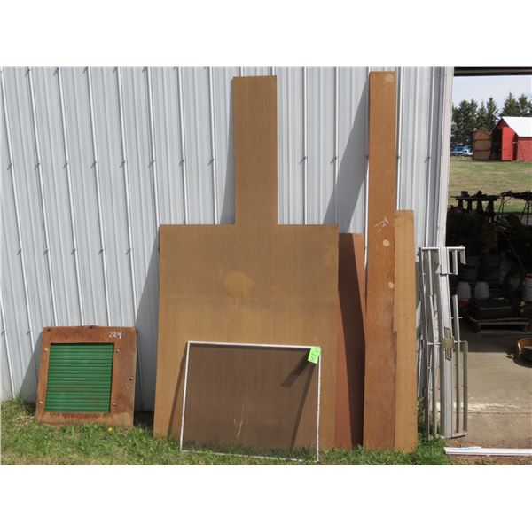 GRILL, MISC WOOD AND TIN