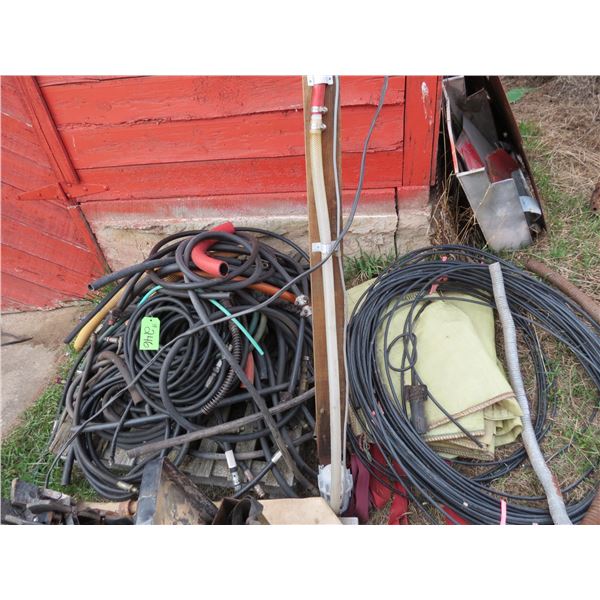 PALLET OF HOSE, WIRE