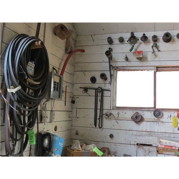 BELTING & MISC. ON WALL