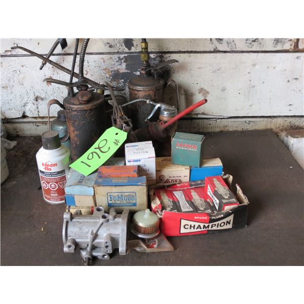 PLUGS, OIL CANS AND PARTS