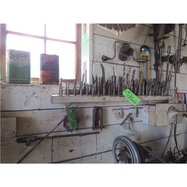 DRILL BITS (ON WALL)