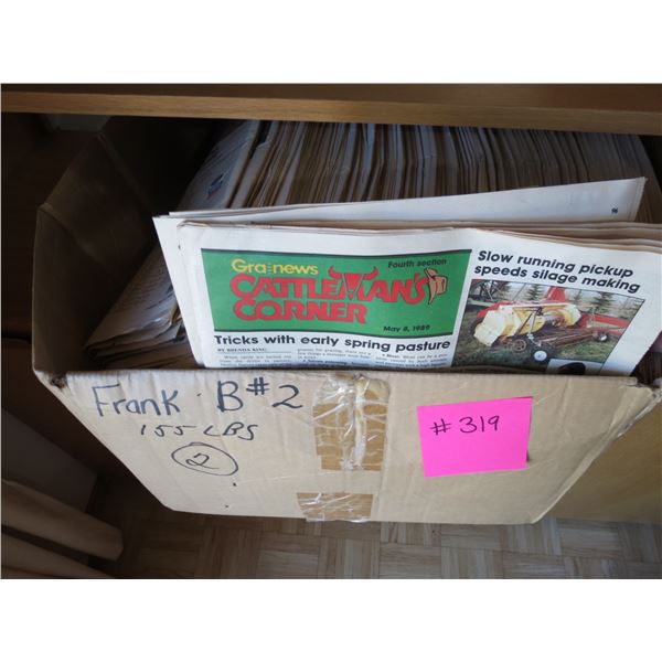 BOX OF GRAIN NEWS, ASSRT. YEARS AROUND 1989