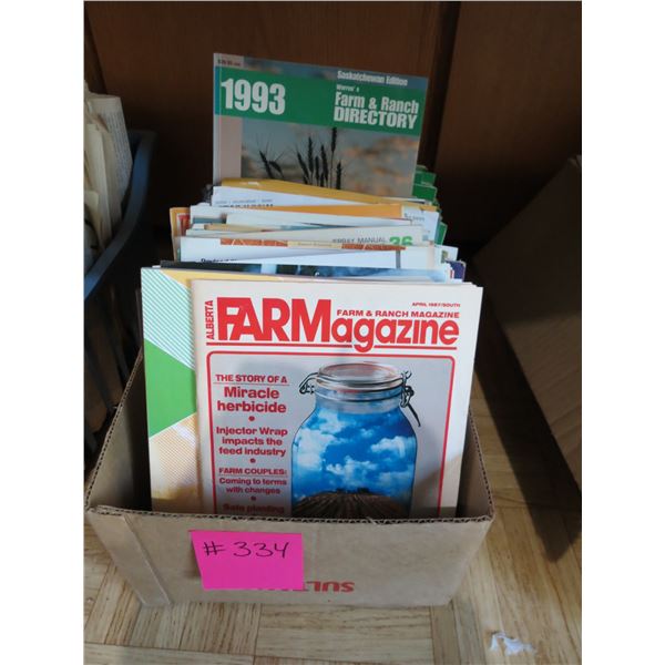 BOX OF ASSRT. FARMING MAGAZINES