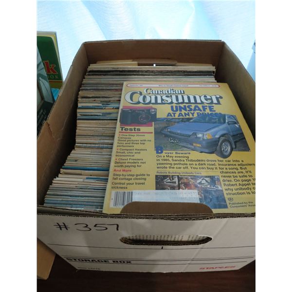 BOX OF CANADIAN CONSUMER MAGAZINES