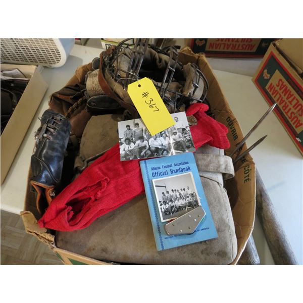 BALL GLOVES, BASES AND 2- BATS