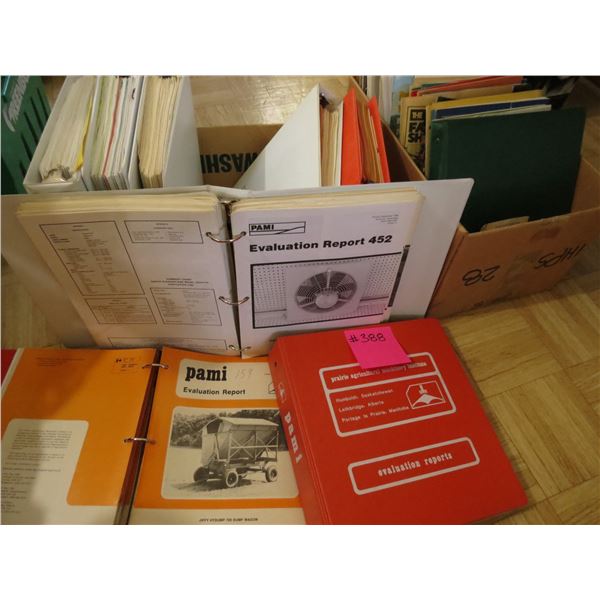 2- BOXES OF AGRICULTURE MAGAZINES AND BOX OF MACHINERY, INSTITUTE BINDERS