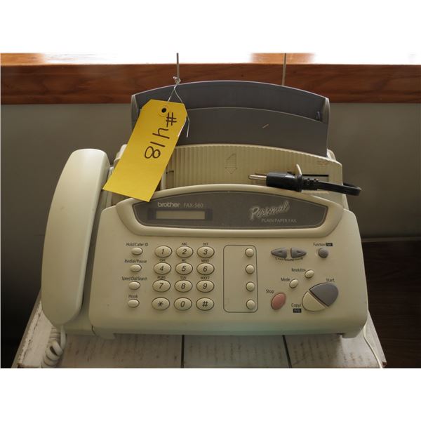 FAX MACHINE AND ACCESS.
