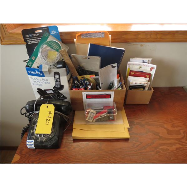 PHONE AND ASSRT. OFFICE SUPPLYS