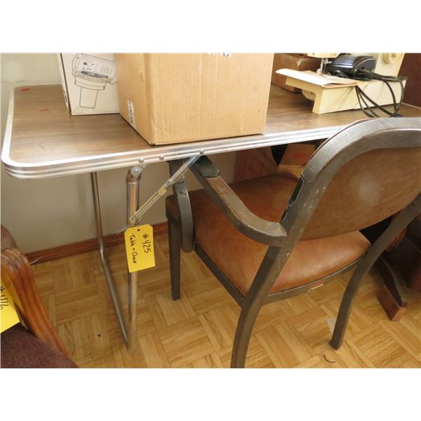 SMALL TABLE AND CHAIR
