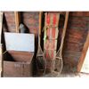 Image 1 : SNOW SHOES BOX, TOBOGGAN, POTS AND PANS, SPINNER