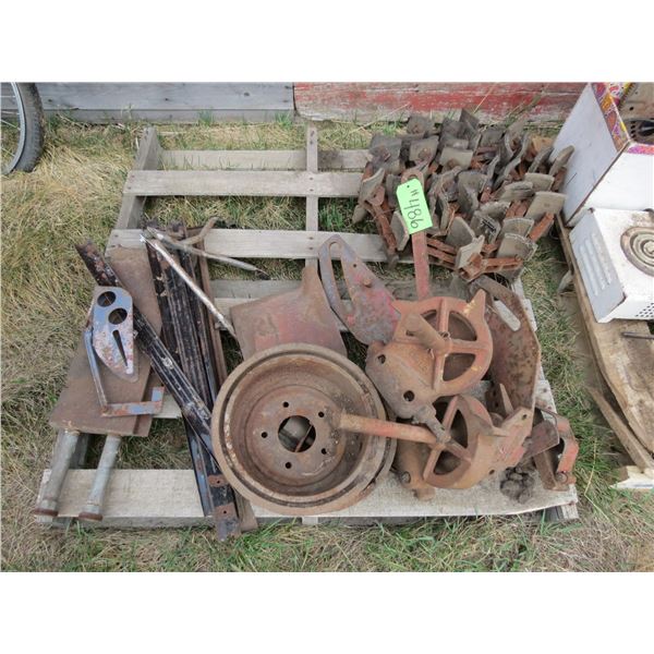 PALLET OF STEEL AND MISC.