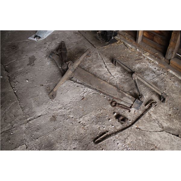 NECK YOKES, HANES, 2- STIRRUPS, 3 HORSE NECK YOKE