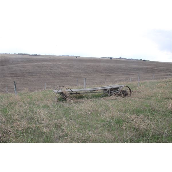 STEEL WHEEL WAGON IN SOUTH YARD