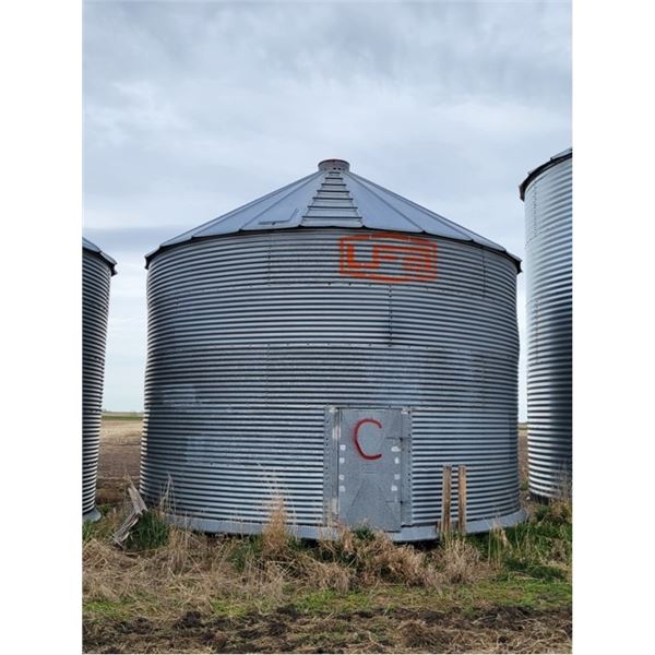 UFA GRAIN BIN 'C' 5 RING, APPROX 3300 BU, WOOD FLOOR (LOCATED AT 11-52-2-W4. PH-COLLEEN