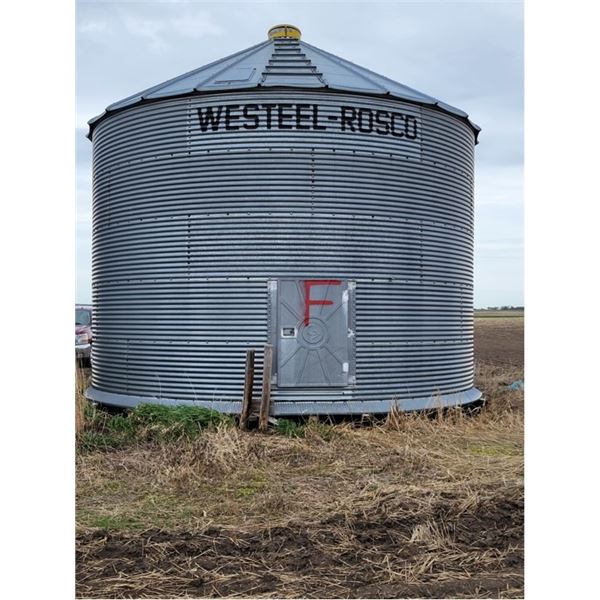 WESTEEL GRAIN BIN 'F' 5 RING, APPROX 3300 BU, WOOD FLOOR (LOCATED AT 11-52-2-W4. PH-COLLEEN 306-825-