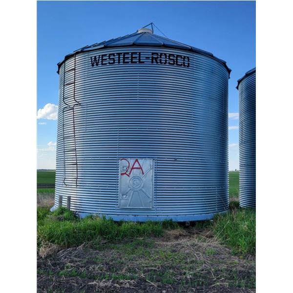 WESTEEL GRAIN BIN '2A', APPROX. 3900 BU, 19' DIA, WOOD FLOOR