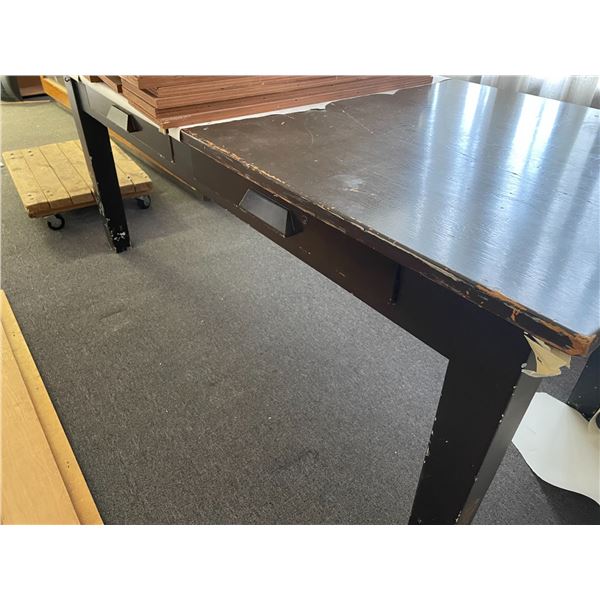 Large wood table shelves not included 34 *72 * 30