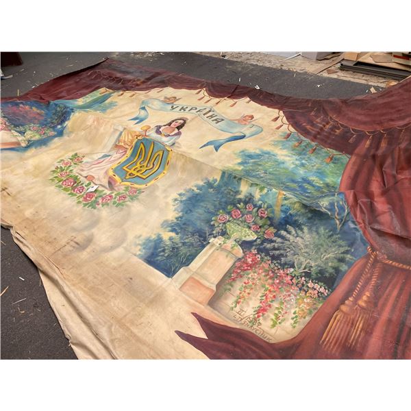 Giant Ukrainian play backdrop art 9ft x 15ft