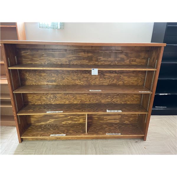 Large wood shelving unit 74 x 54 x 13