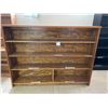 Image 1 : Large wood shelving unit 74 x 54 x 13
