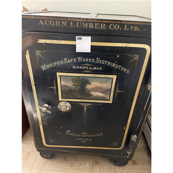 Acorn lumber company safe Winnipeg safe works 35 * 51 * 28