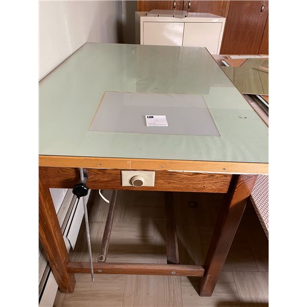 drawing  table 38 60 37 with ligts