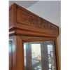 Image 6 : Detailed Dragon Carved Two Piece Wood (Light-up) China Cabinet - 5'w x 19"d x 80.5"h