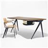 Image 1 : Jean  Prouvé curved Compass desk