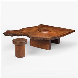J. B. Blunk coffee table and stool