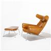 Image 2 : Hans Wegner Ox chair, model 46 and ottoman, model 49