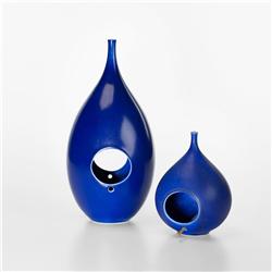 Stig Lindberg birdhouse sculptures, pair