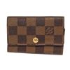 Image 1 : Louis Vuitton Damier Ebene Canvas Leather 6 Key Holder