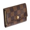 Image 2 : Louis Vuitton Damier Ebene Canvas Leather 6 Key Holder