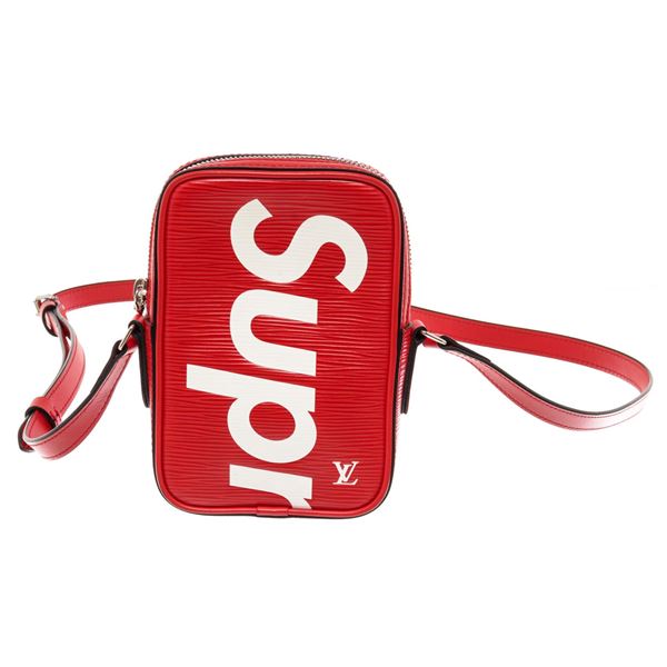 Louis Vuitton x Supreme Danube Red Epi Leather Crossbody Bag