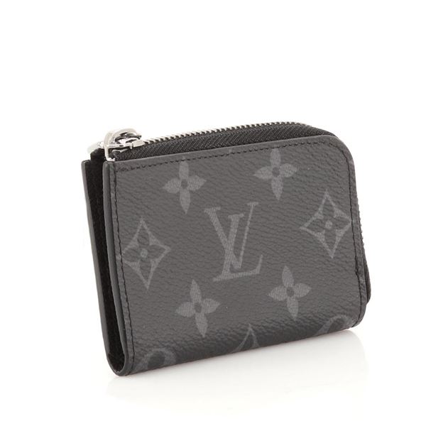 Louis Vuitton Black Monogram Eclipse Canvas Zip Coin Purse