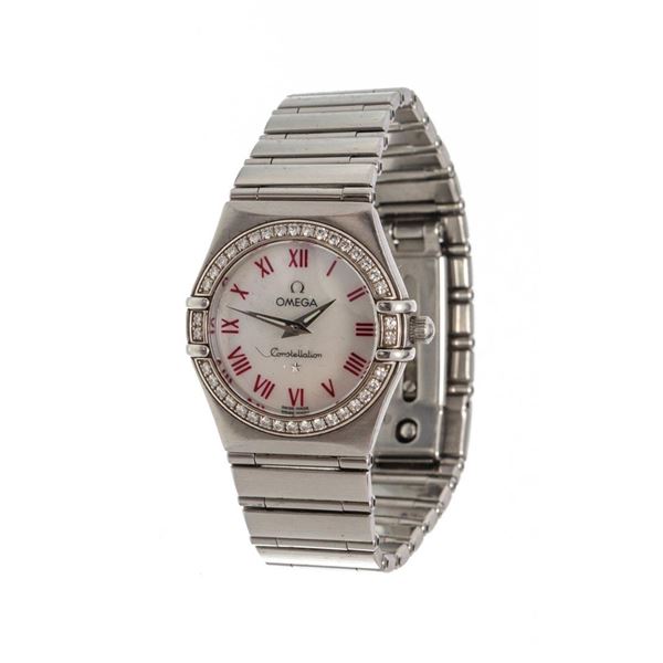 Omega Silver Constellation Quadrella Watch