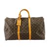 Image 1 : Louis Vuitton Brown Monogram Canvas Leather Keepall 50 cm Bandouliere Duffle Bag