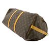 Image 4 : Louis Vuitton Brown Monogram Canvas Leather Keepall 50 cm Bandouliere Duffle Bag