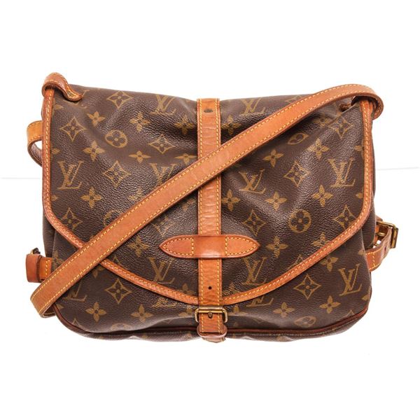 Louis Vuitton Brown Monogram Saumur 23cm Crossbody Bag
