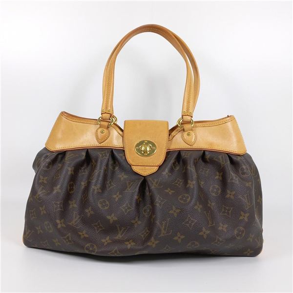 Louis Vuitton Brown Monogram Canvas Leather Boetie MM Handbag